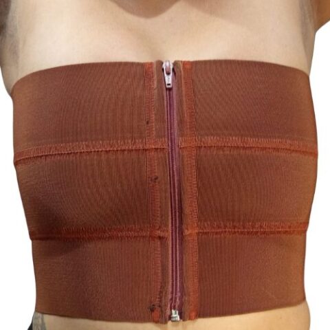 BINDER TRIPLO MARROM ZIPER